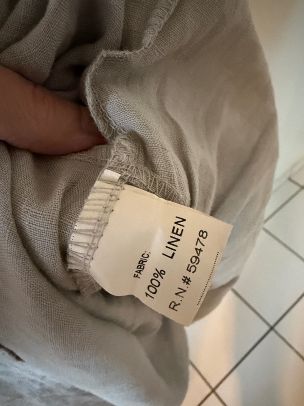 100% Made In Italy Linen Dress - Picture 7 of 7